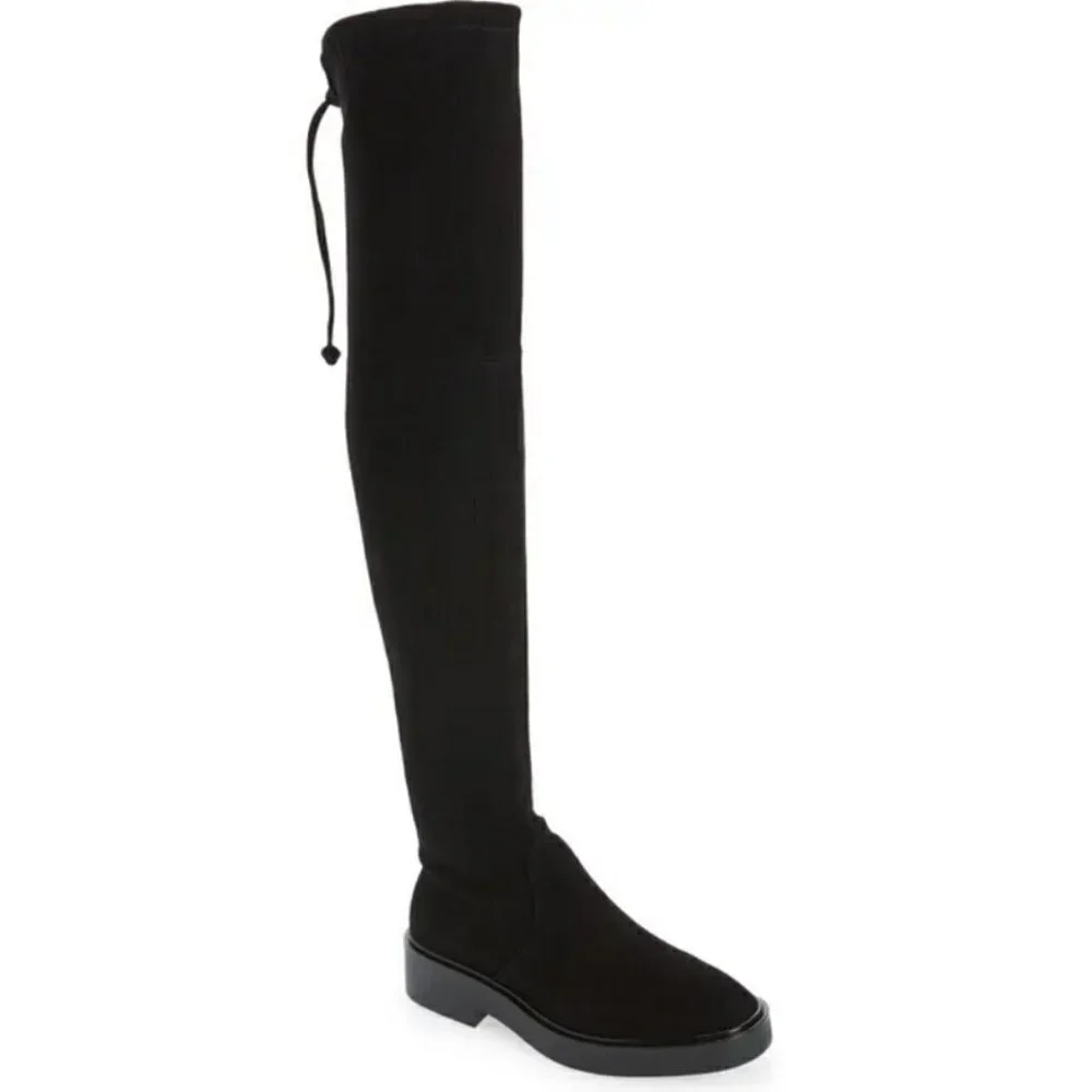 💕STUART WEITZMAN💕 Mara Over the Knee Boot ~ Black Suede 8.5 New Without Box